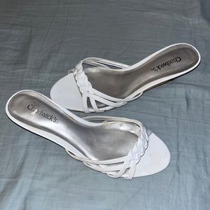 White Heel Sandal